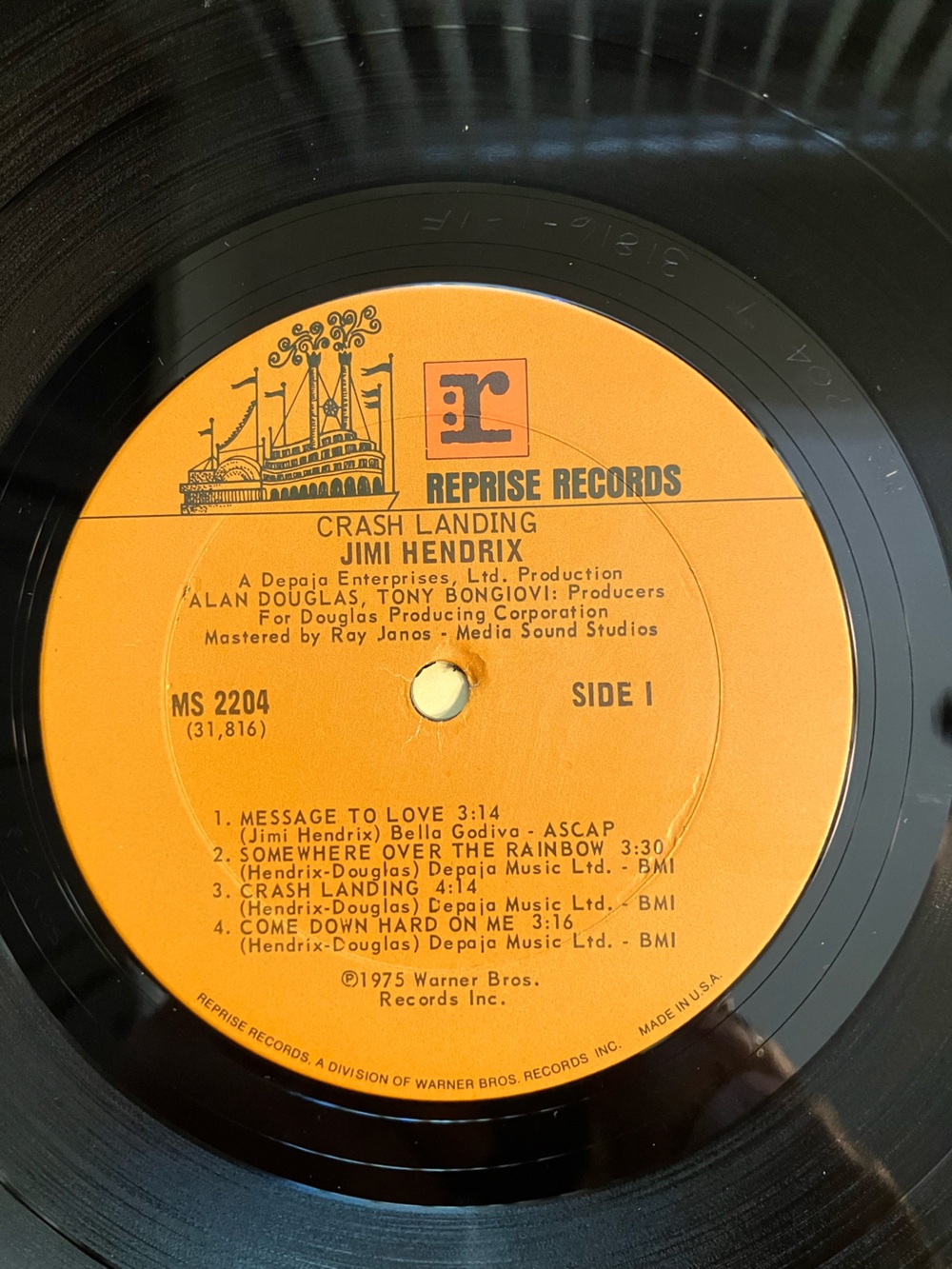 Vintage 1975 Jimi Hendrix “Crash Landing” First Pressing #MS 2204 Reprise Vinyl - Picture 4 of 14